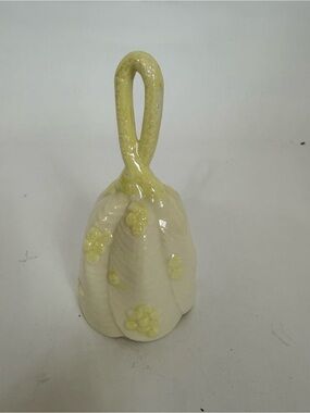 Belleek Scalloped Bell Ireland Green Mark Replaced Clapper VTG